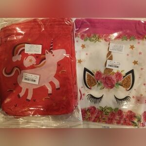 Unicorn Themed Drawstring Gift Bags, 15 Bags